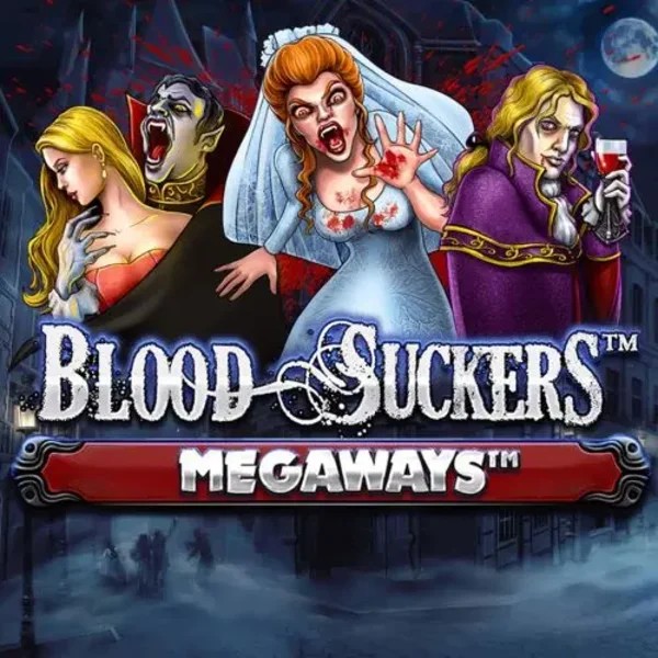 Slots logo of Blood Suckers Megaways from Red Tiger Gaming at Vegasino Casino