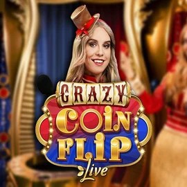 Crazy Coin Flip slot visual from Evolution available on vegasinocasino1.com