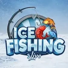 Ice Fishing Live by Evolution, showcased at vegasinocasino1.com – game logo