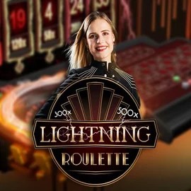 Lightning Roulette logo – Live Casino by Evolution at Vegasino Casino