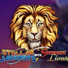 Stellar Jackpots with Serengeti Lions logo by Lightning Box Game Vegasino Casino