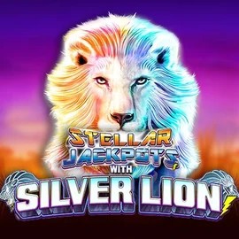 Stellar Jackpots with Silver Lion logo by Lightning Box Game at Vegasino Casino